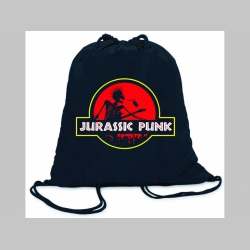 Jurassic Punk ľahké sťahovacie vrecko ( batôžtek / vak ) s čiernou šnúrkou, 100% bavlna 100 g/m2, rozmery cca. 37 x 41 cm